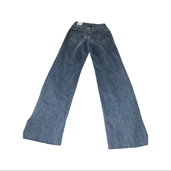 ZARA Women’s RIPPED WIDE LEG JEANS - 4 - Picture 8 of 10